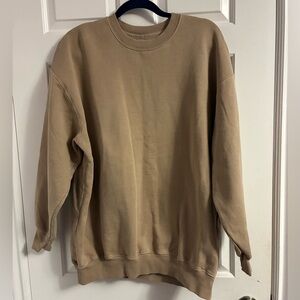 Aritzia Wilfred Free Oversized Sweatshirt in Beige L/XL